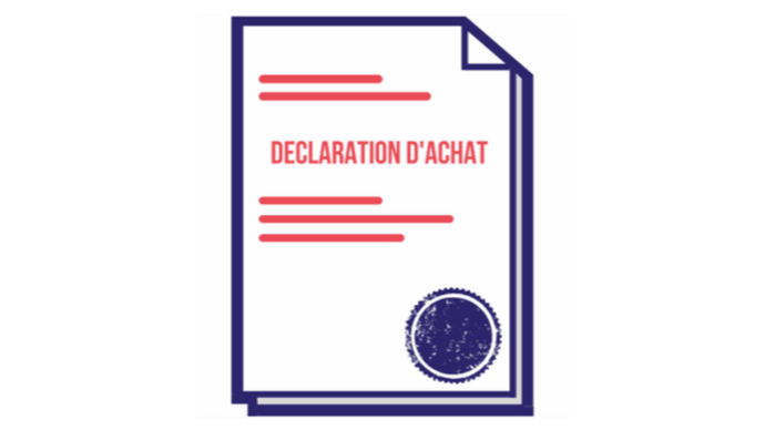 Déclaration d'Achat Garage Auto